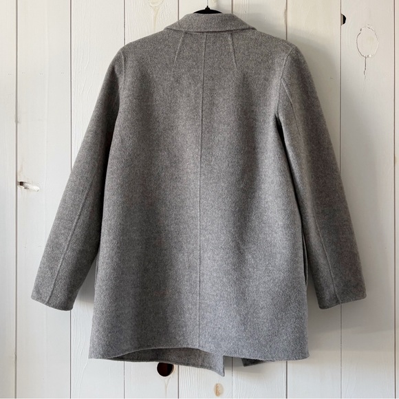 Theory Sileena Winsome Open Front Coat in Double-Face Wool-Cashmere Size Medium - Picture 7 of 16